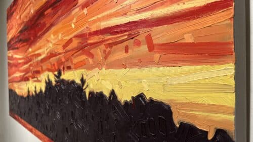 David Grieve Sunset Lake 14 30x60 Detail 2