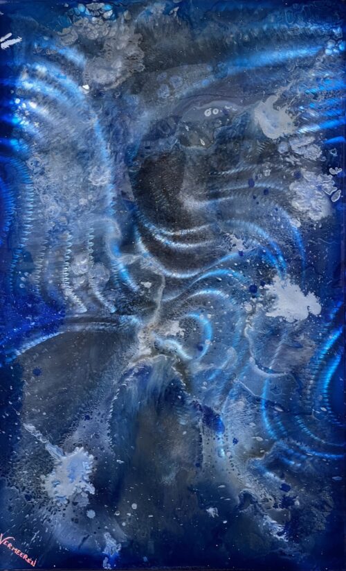 Imperial Breeze – original original artwork on metal (not a print) by Jeff Vermeeren, 44″ × 27″