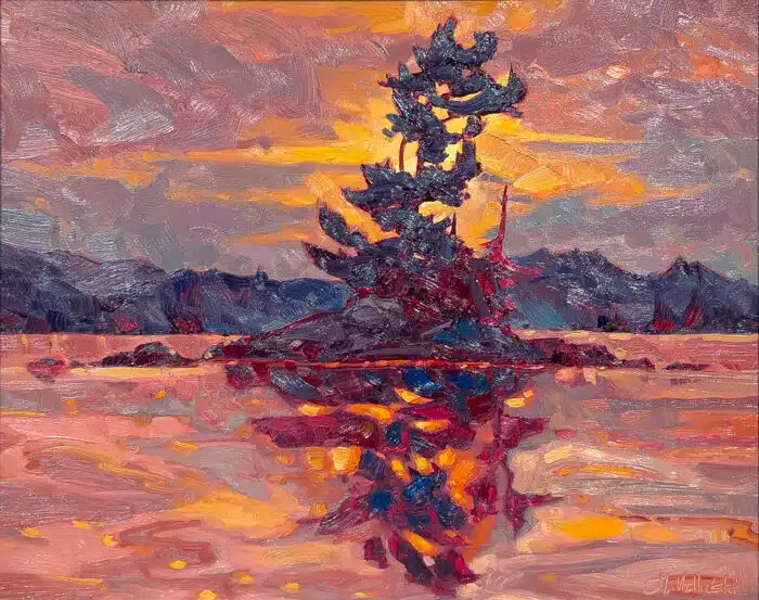 Dominik Modlinski Evening Paddle 16x20