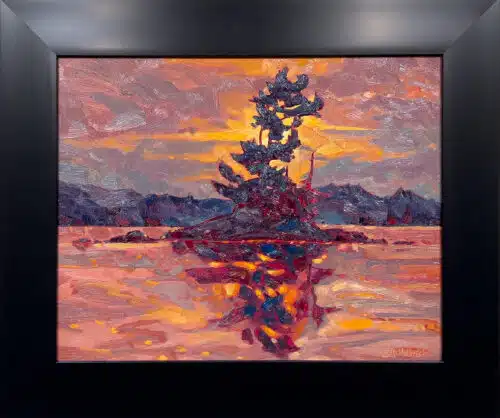 Dominik Modlinski Evening Paddle 16x20 Framed