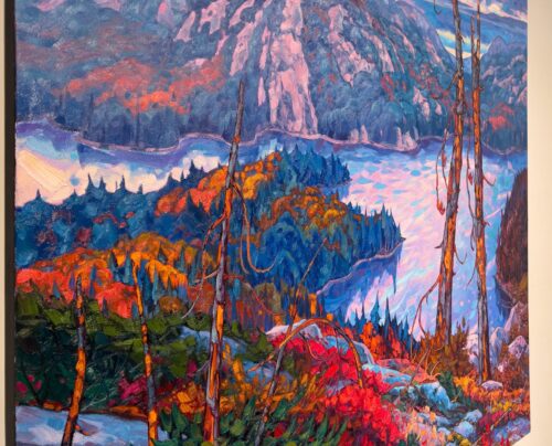 Finding My Way Home – original oil on canvas by Dominik Modlinski, 48″ × 48″