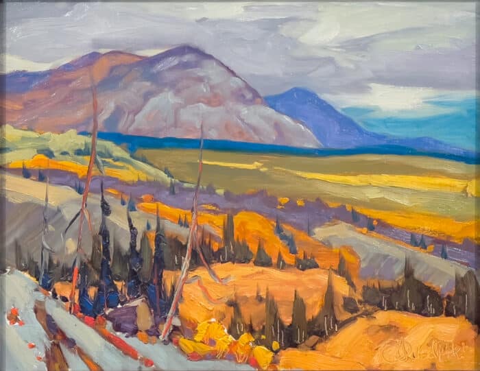 Dominik Modlinski Overlooking Haines Junction Yukon 11x14