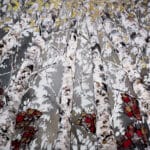 Maya Eventov Birch Spectrum Looking Up 2 36x48 acrylic on canvas, palette-knife impasto