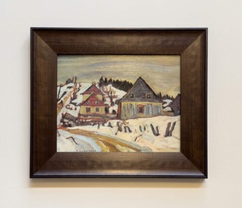 Winter Village Lower St Lawrence Icon Series – original icon series by AY Jackson, 8″ × 10″