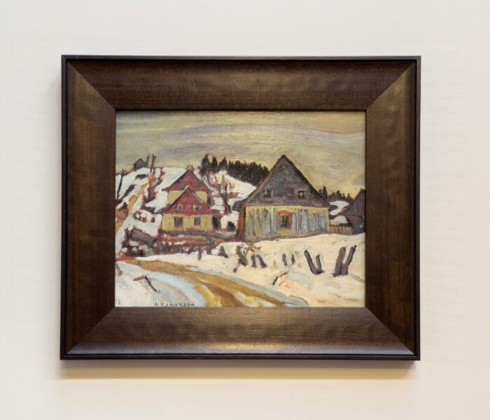 Winter Village Lower St Lawrence Icon Series – original icon series by AY Jackson, 8″ × 10″