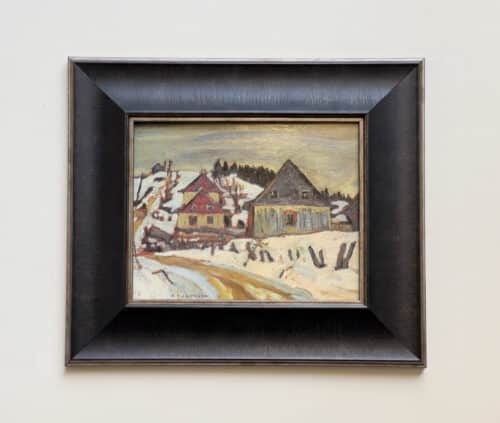 AY Jackson Winter Village Lower St Lawrence Icon Series Frame P83285