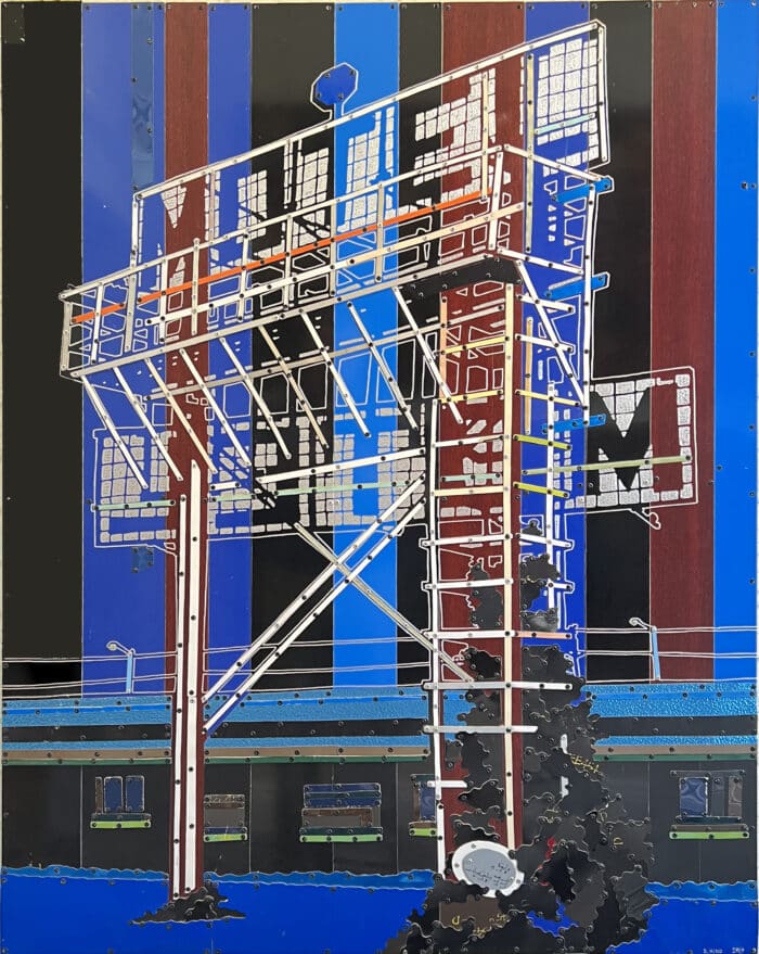 Dave Hind Blue Motel 48x37