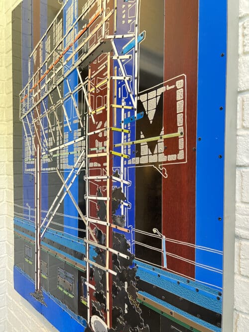 Dave Hind Blue Motel 48x37 Detail1