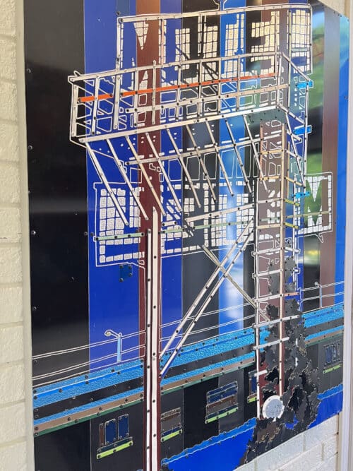 Dave Hind Blue Motel 48x37 Detail2