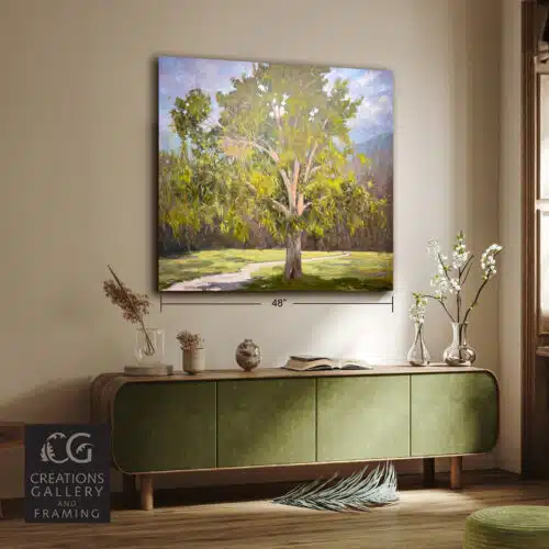 Ann Willsie Changing Seasons II Eucalyptus 48x48 Room View 064