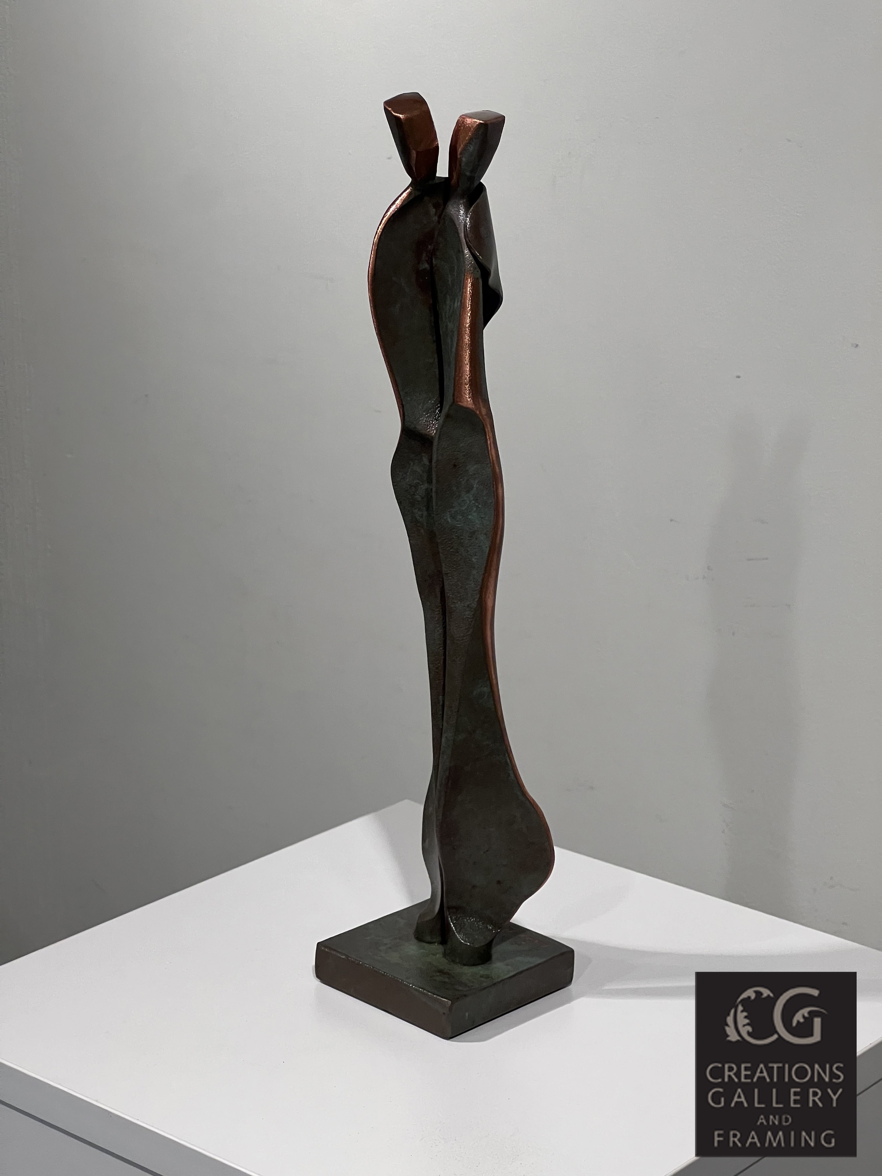 Intimacy Copper 14.5 – original original artwork on metal (not a print) by Boris Kramer