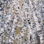 Maya Eventov Birch Spectrum Looking Up 1 48×36 acrylic on canvas, palette-knife impasto