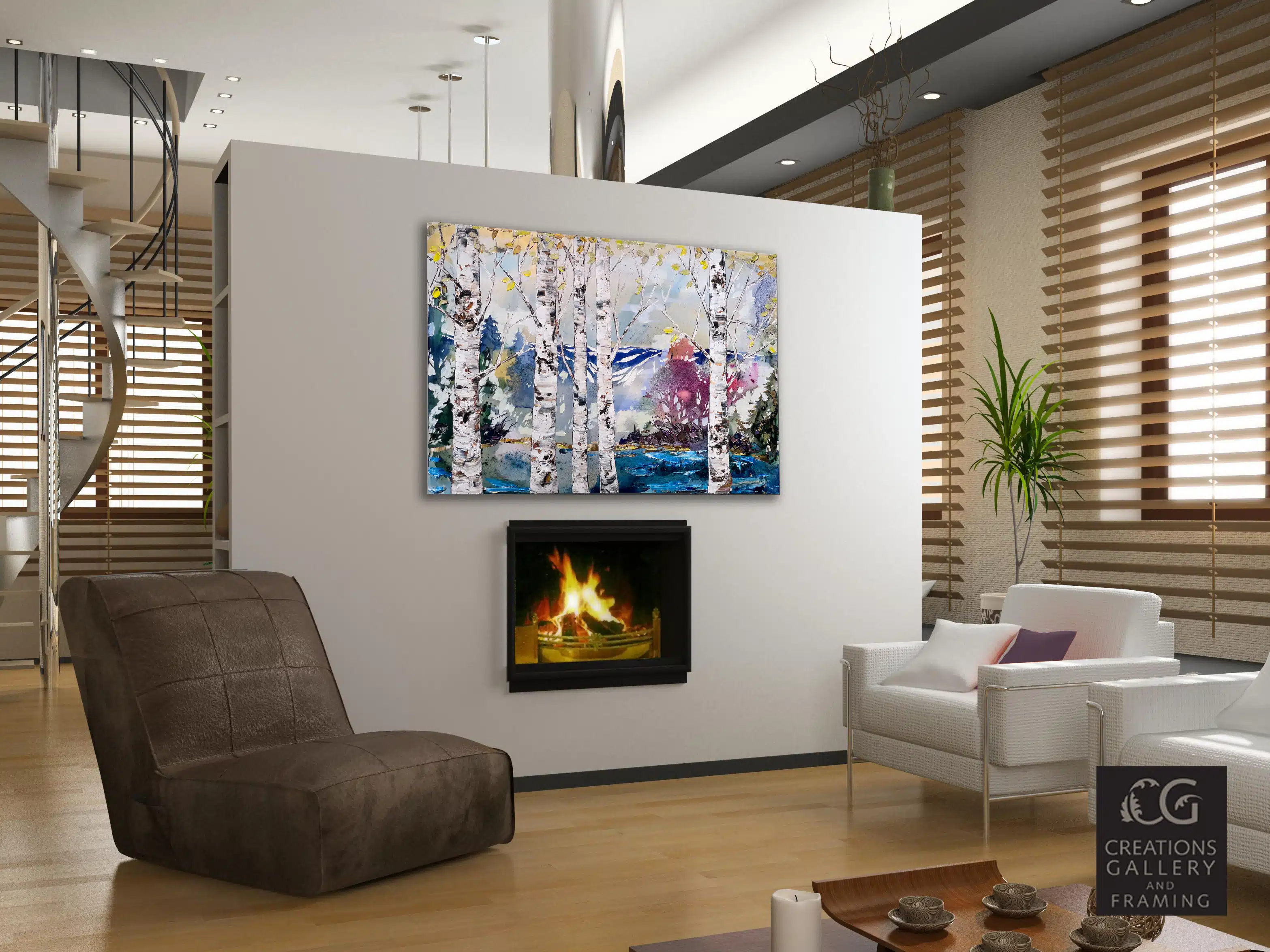 Maya Eventov Spectrum Birch Mountains 36x48 Room View 63461