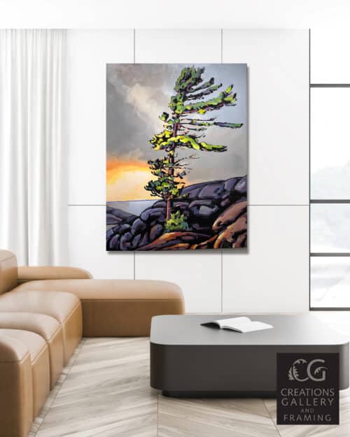 Jerzy Werbel Between Two Points 60x48 Room View 1400