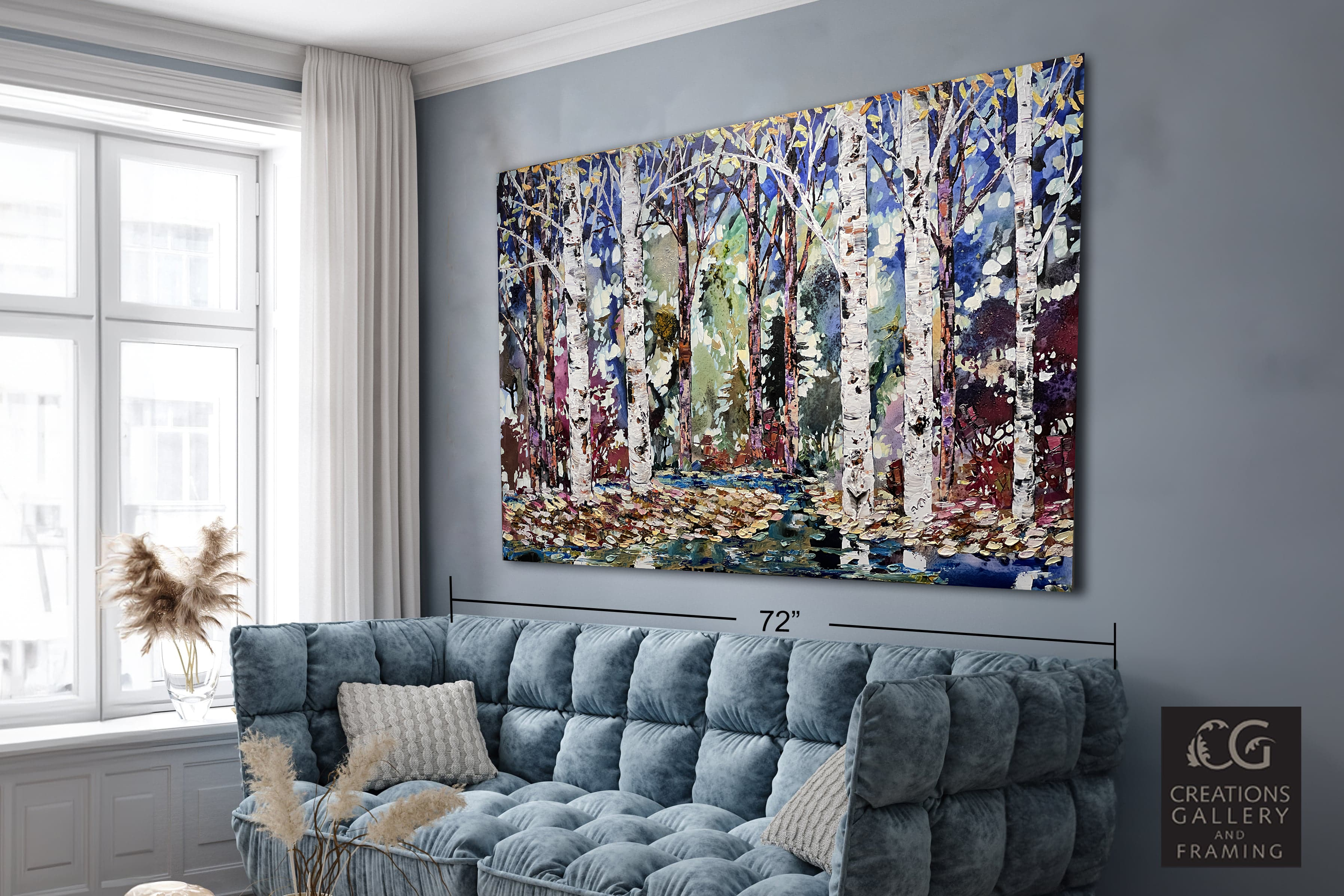 Maya-Eventov-Lost-In-The-Woods-Birch-Spectrum-Forest-40x60-B-Room-View-6287