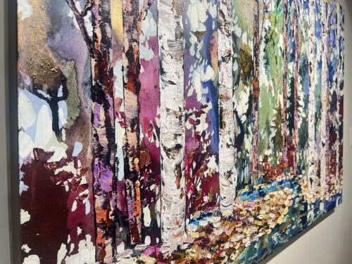 Maya Eventov Lost In The Woods Birch Spectrum Forest 40×60 B Detail View 1
