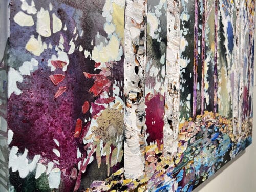 Maya Eventov Lost In The Woods Birch Spectrum Forest B 40×60 Detail 1