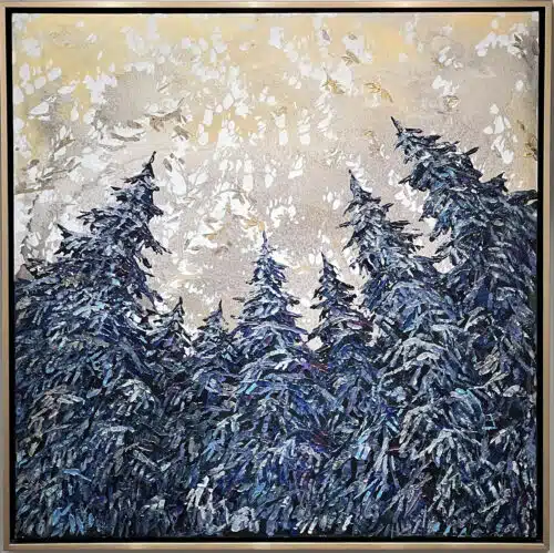 Maya Eventov Spectrum Looking Up Spruce 48×48 Framed