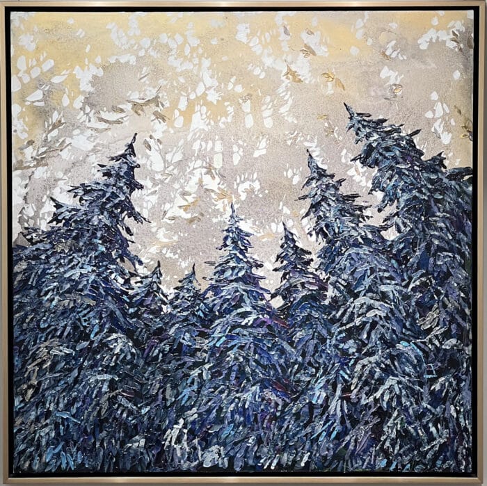 Maya Eventov Spectrum Looking Up Spruce 48×48 Framed