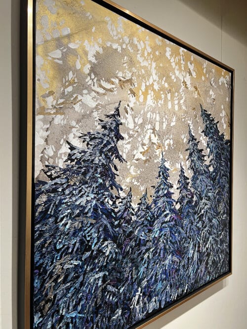 Maya Eventov Spectrum Looking Up Spruce 48×48 Framed Detail 1