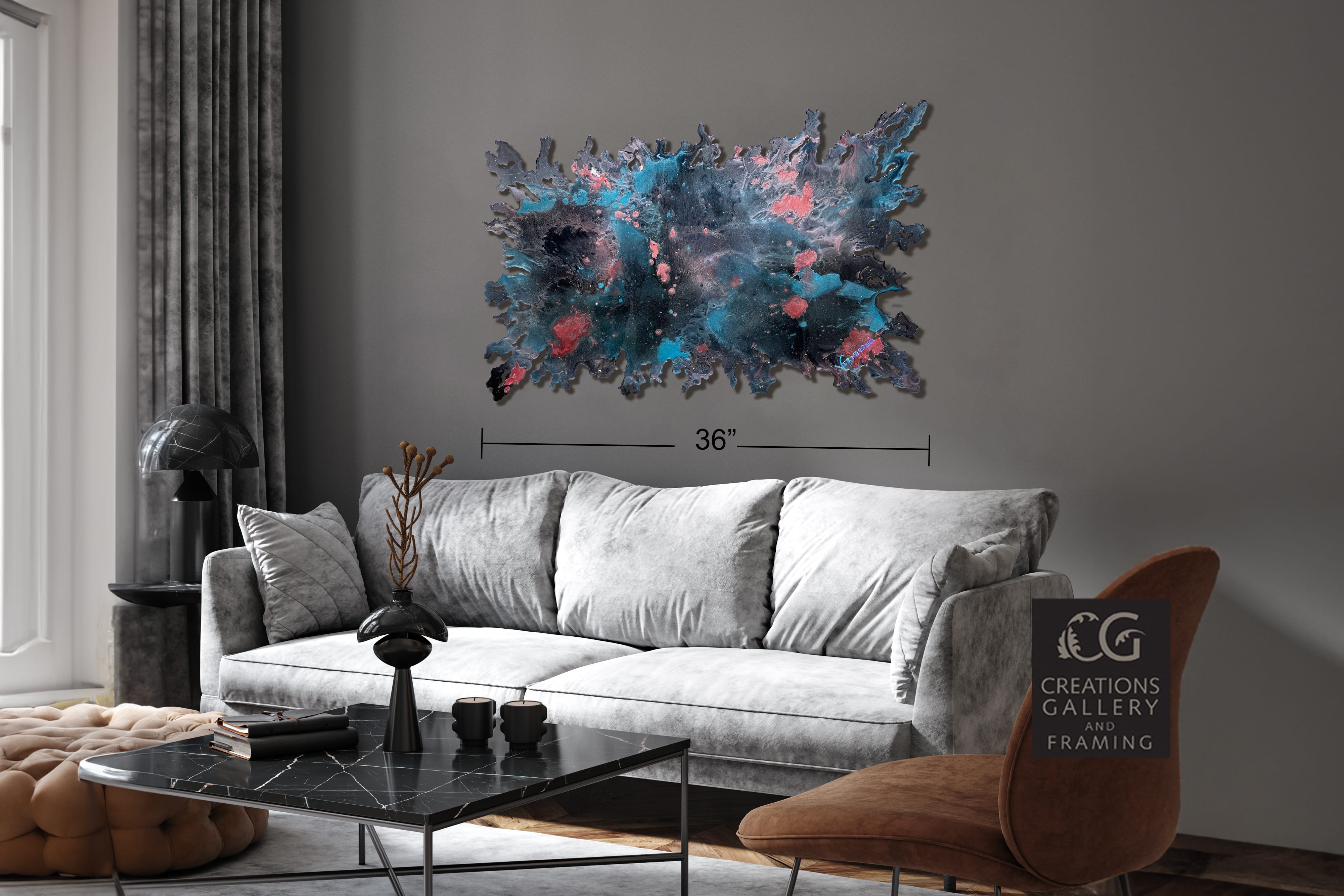 Jeff Vermeeren Sugar Moon Blast 24x36 Room View 7892
