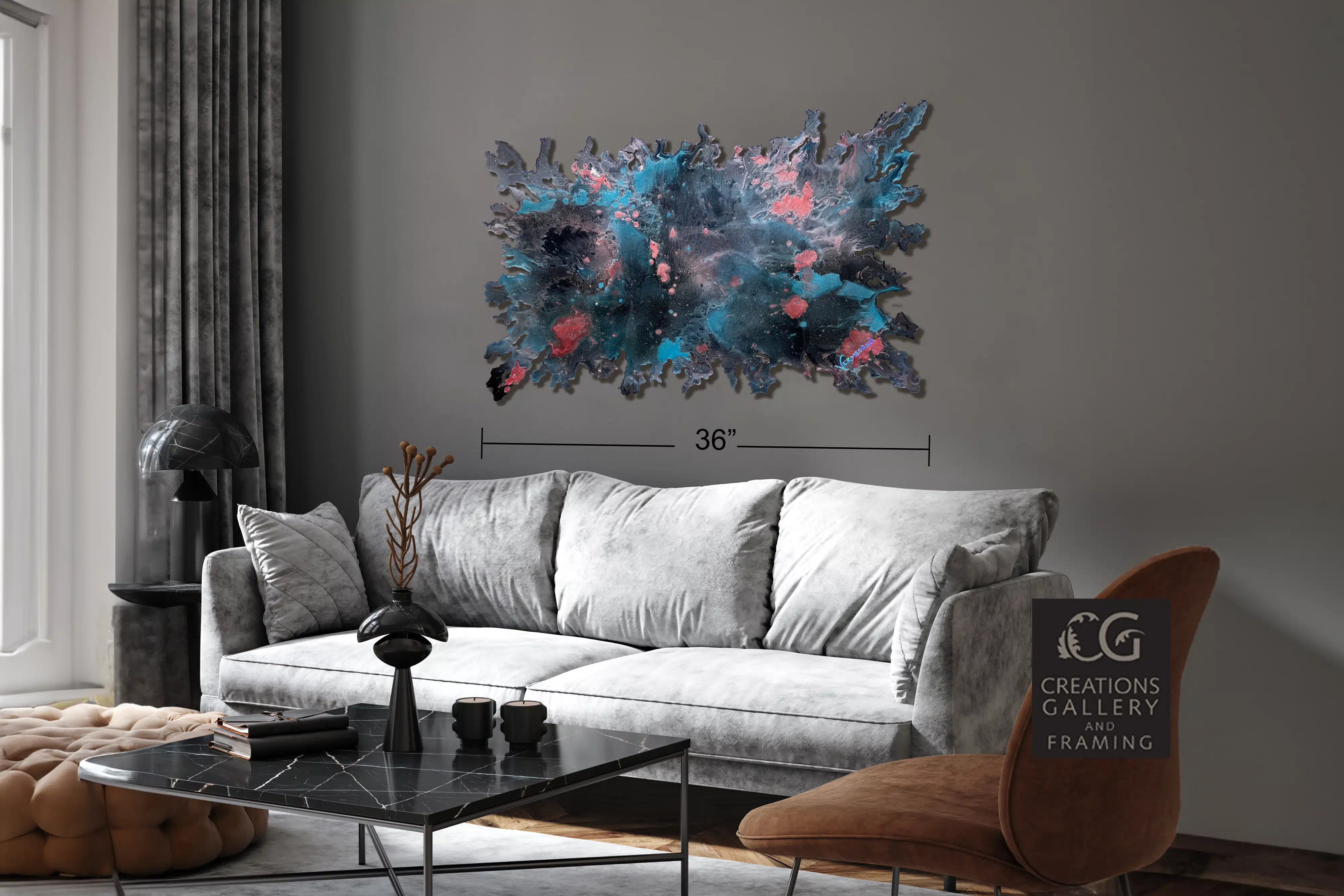 Jeff Vermeeren Sugar Moon Blast 24x36 Room View 7892