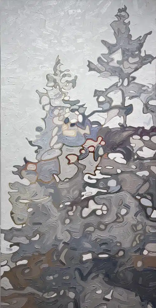 David Grieve Foggy Tree Top 7 54x27