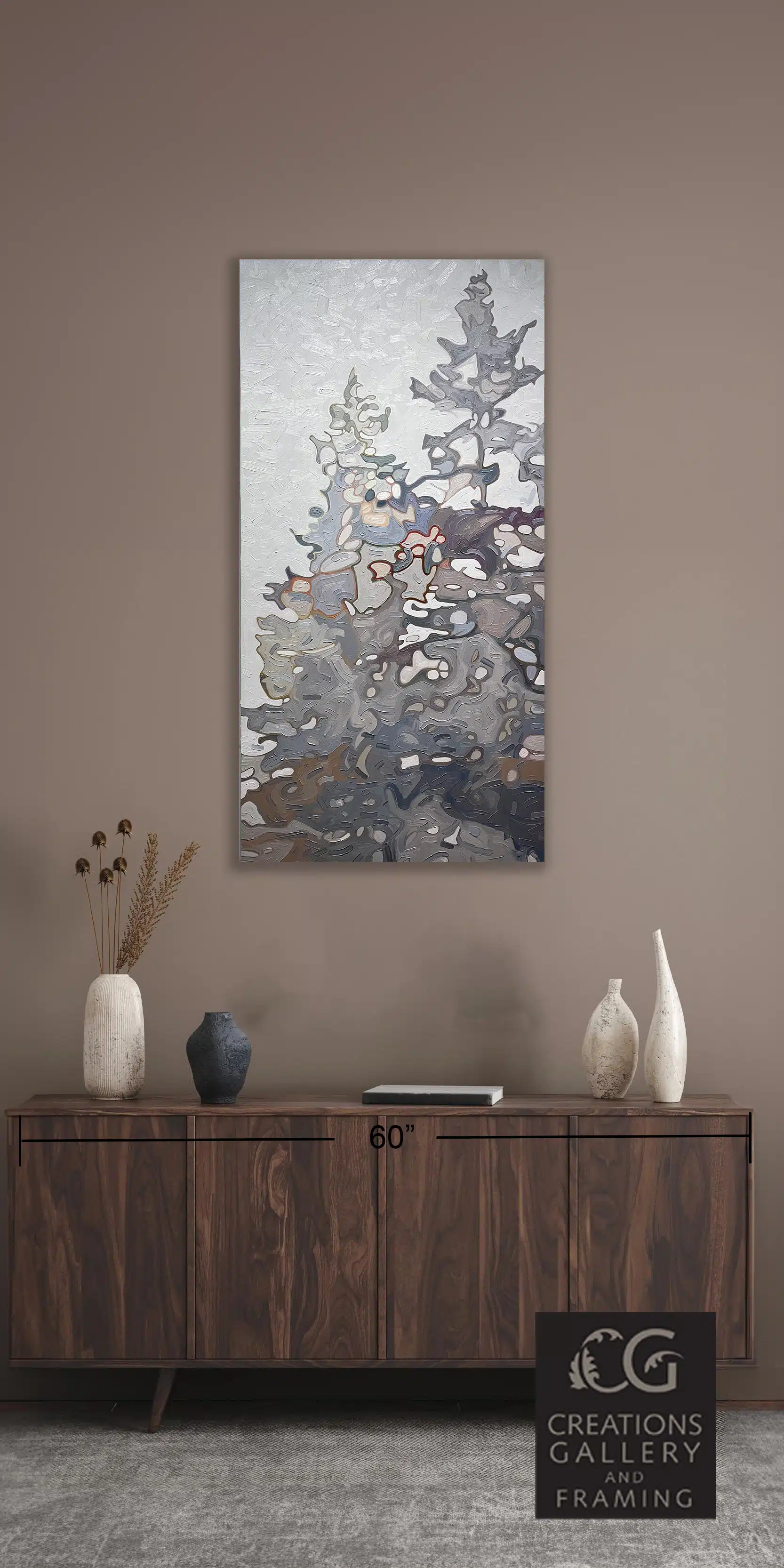 David Grieve Foggy Tree Top 7 54x27 Room View 2076