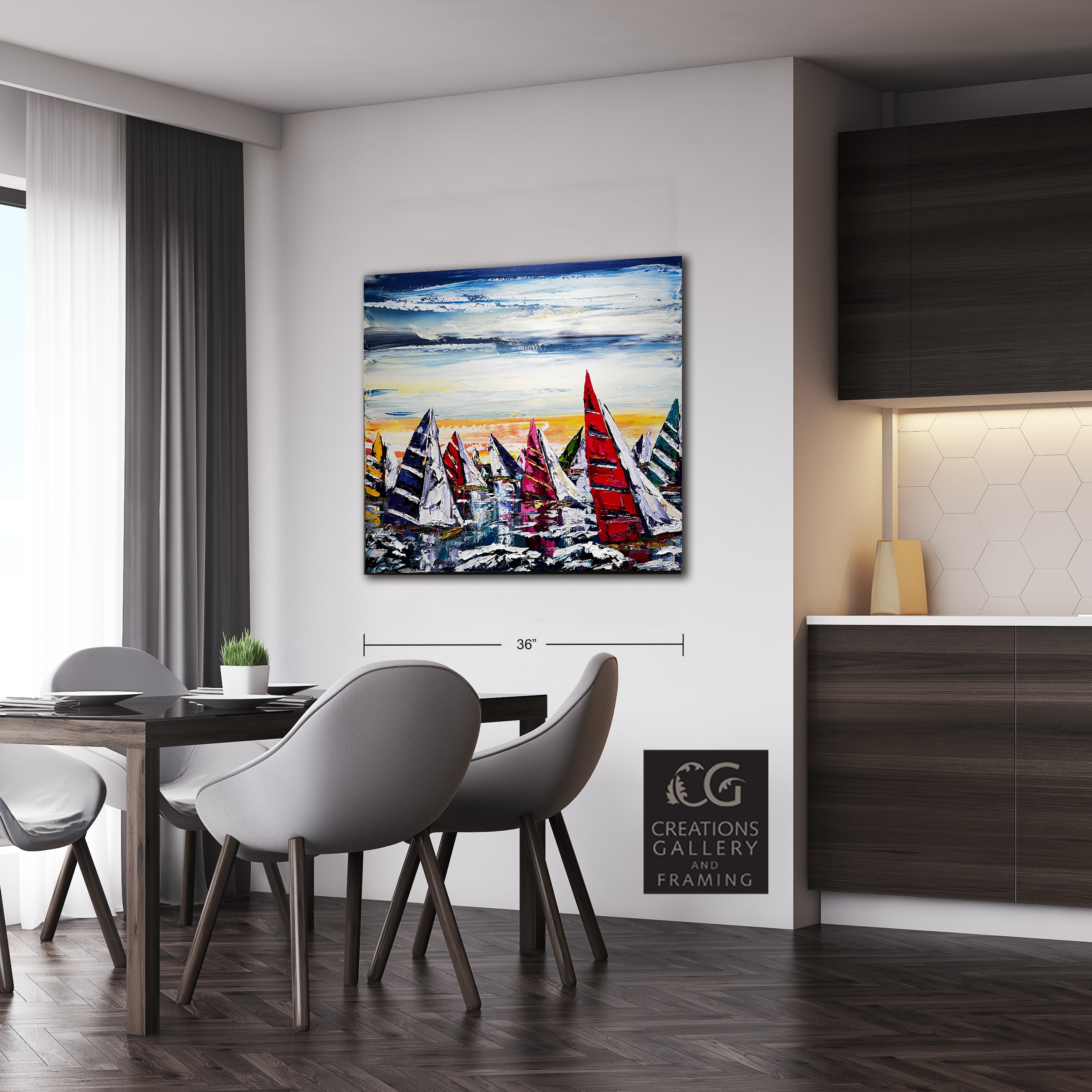 Maya Eventov Sailing Boats Regatta 36x36 Room View 2033