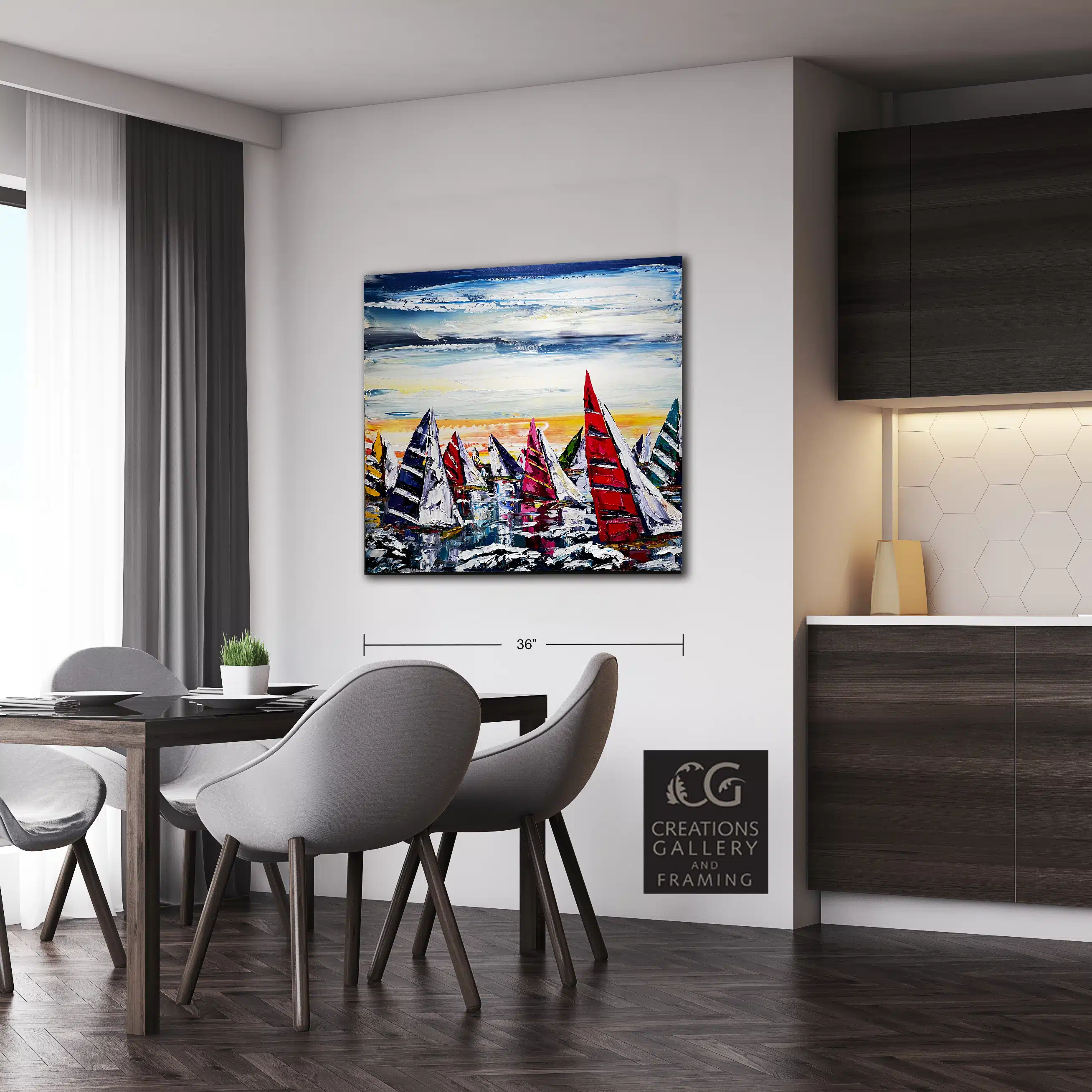 Maya Eventov Sailing Boats Regatta 36x36 Room View 2033