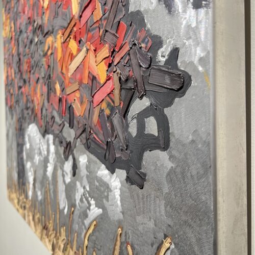 David Grieve Steal the Sky 7 36x36 Detail 2