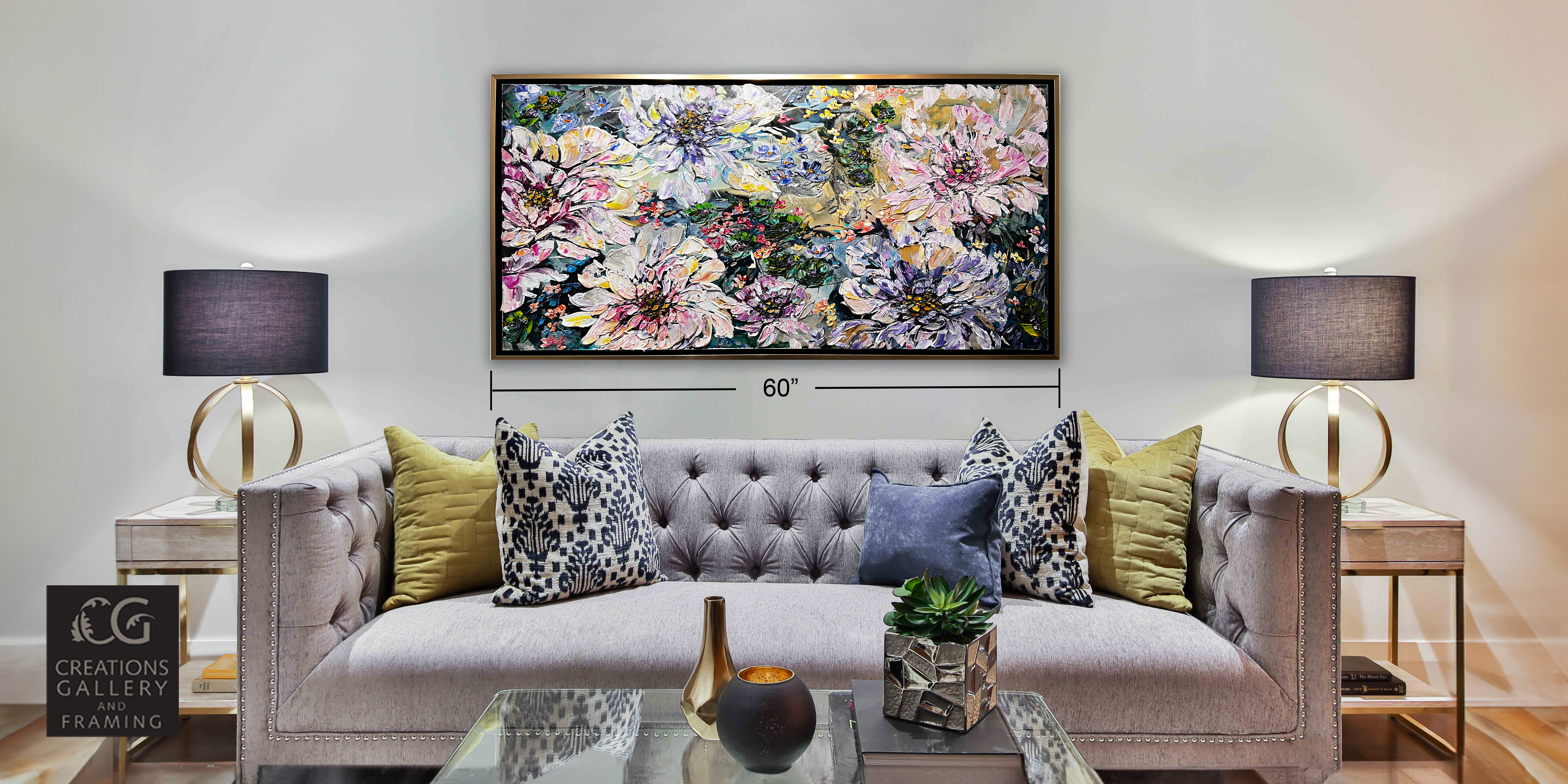 Maya Eventov Abstract Floral - Petal Chorus 30x60 Room View 5184