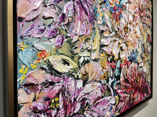 Maya Eventov Abstract Floral - Petal Chorus 36x48 Detail 1