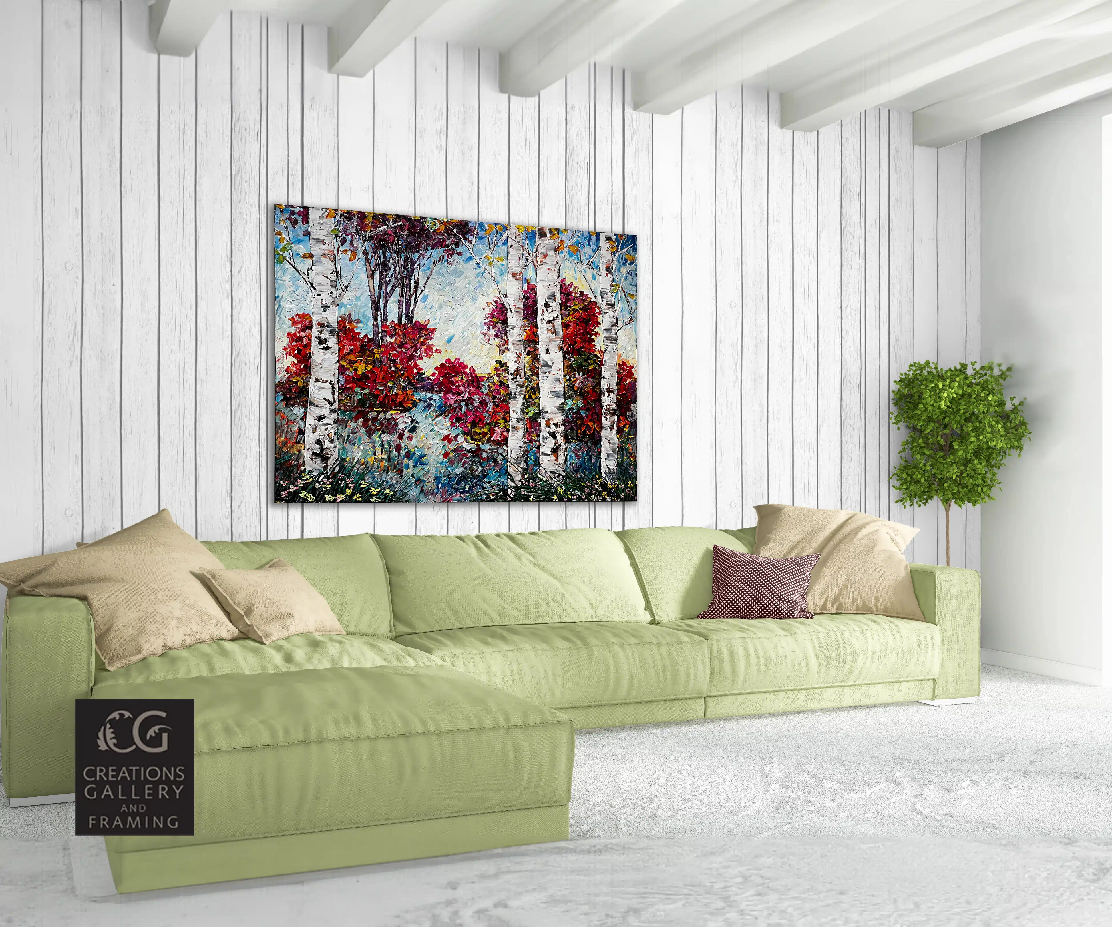 Maya Eventov Birch Forest 40x48 Room View 1266