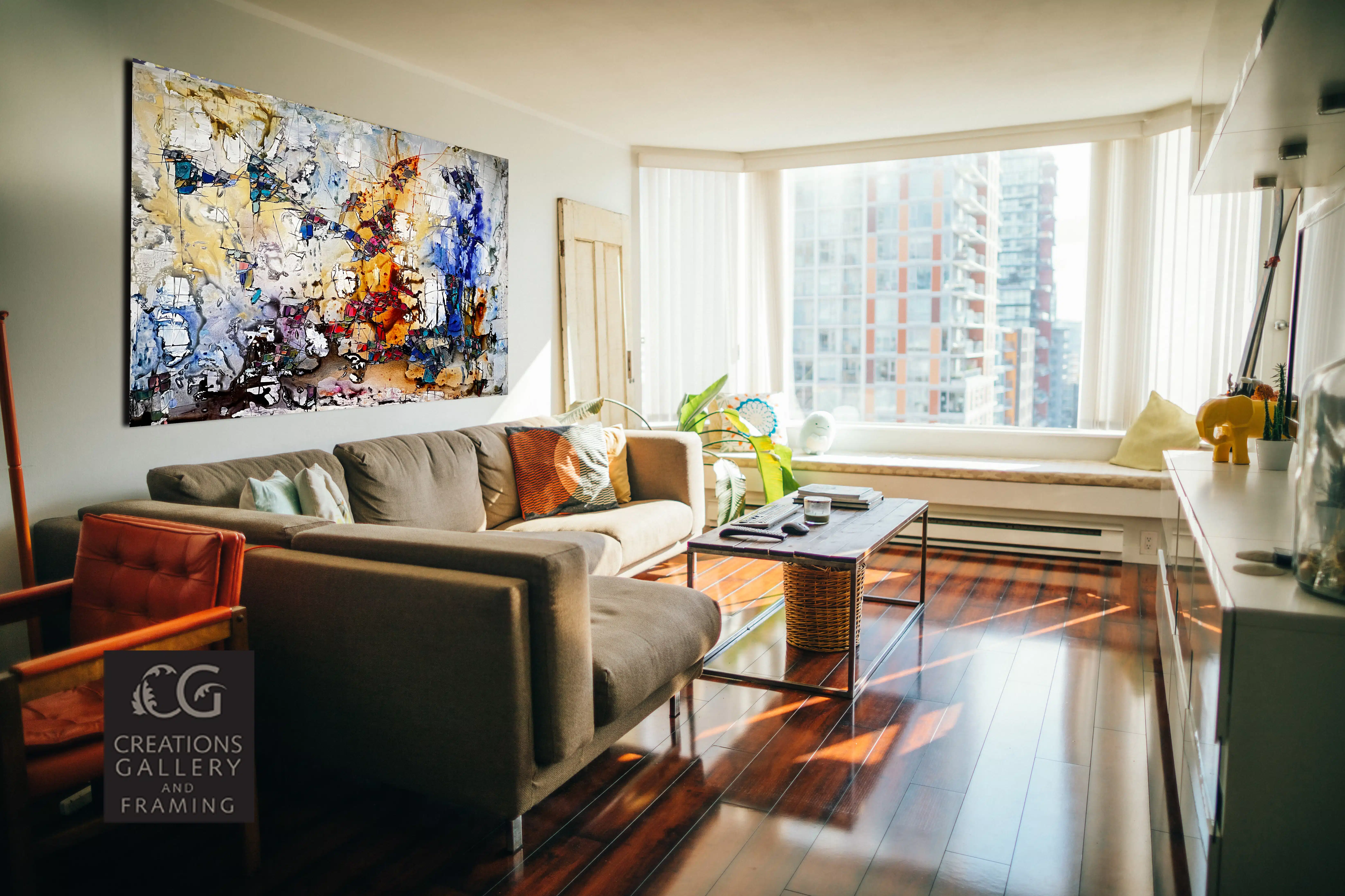 Maya Eventov Chromatic Heat 48x72 Room View 4873