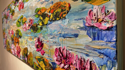 Maya Eventov Lilly Pond 20×60 Detail View 1