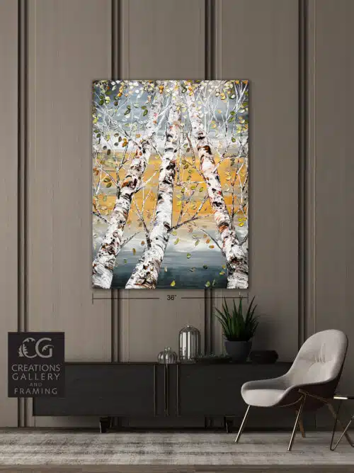 Maya Eventov Looking Up Grey Birch 3 48x36 Room View 1478