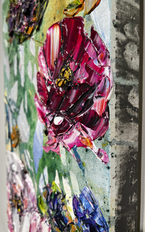 Maya Eventov Spectrum Abstract Floral 40x12 Detail 2