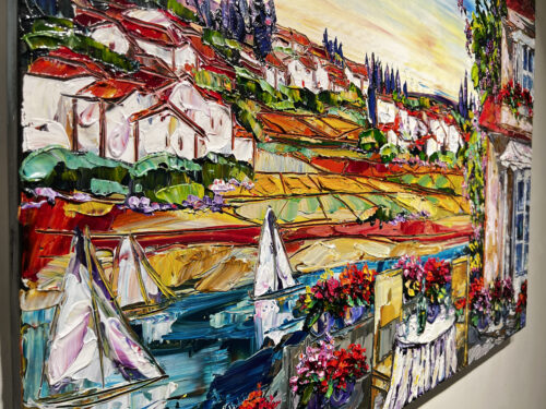 Maya Eventov Whispers of Tuscany 36x48 Detail 1