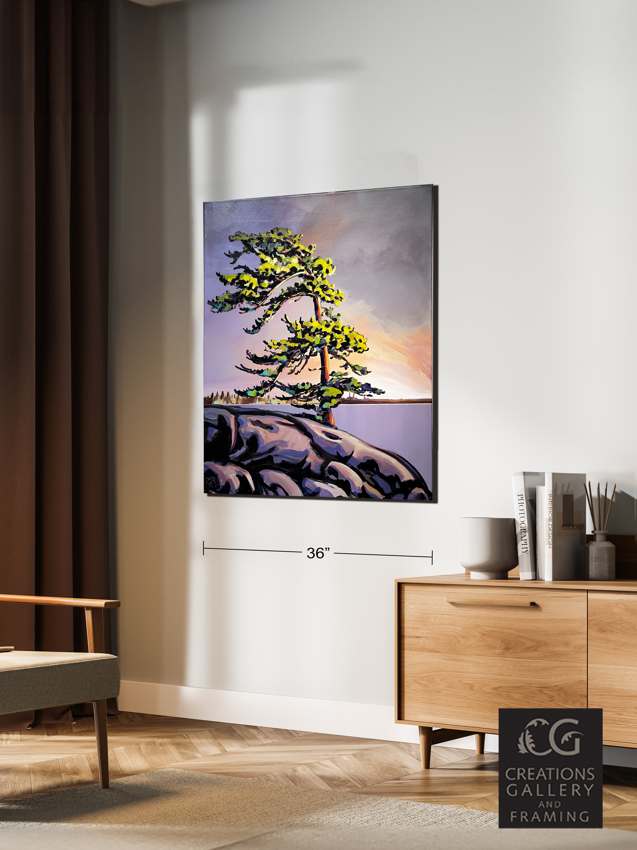 Jerzy Werbel The Gentlest Sound 48x36 Room View 8972