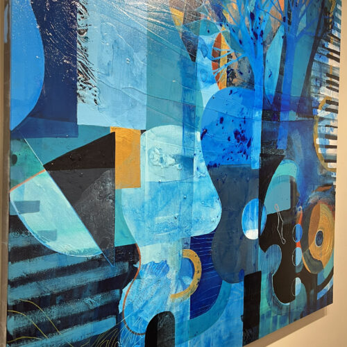 Audrey Bazinet All Blues 48x48 Detail View 1