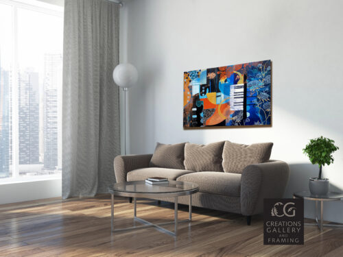 Audrey Bazinet Lost Between the Notes 30x40 Room View 5396