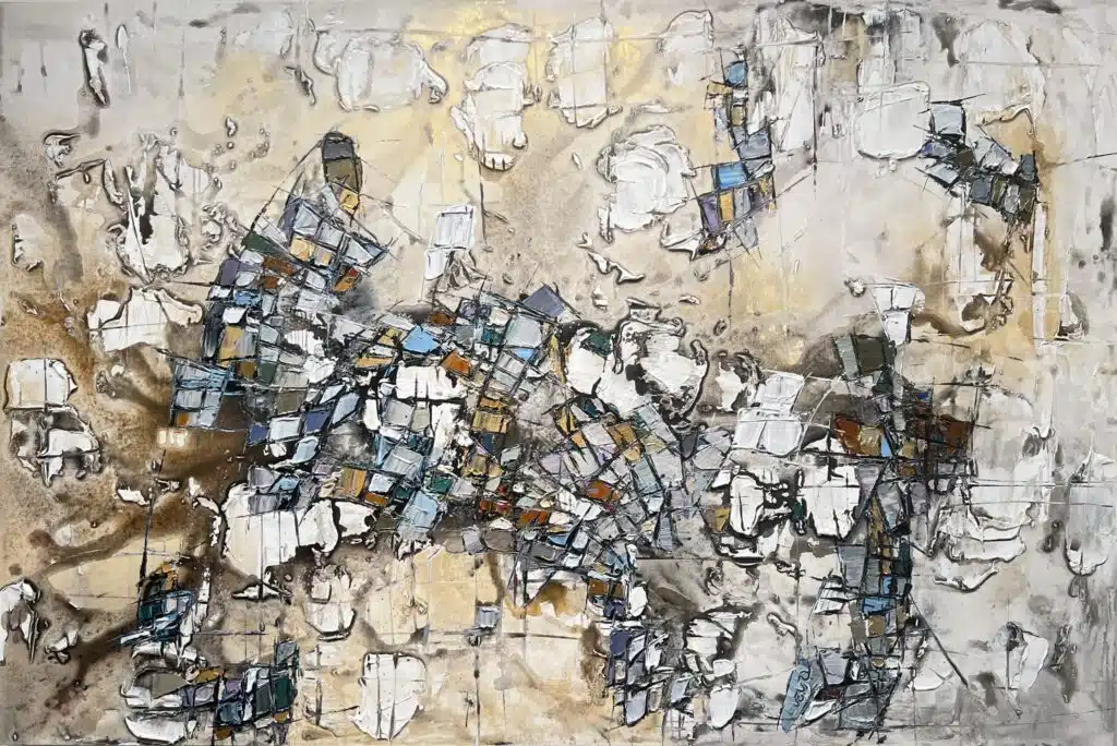 Maya Eventov Abstract Fragments of Quiet Light 40×60