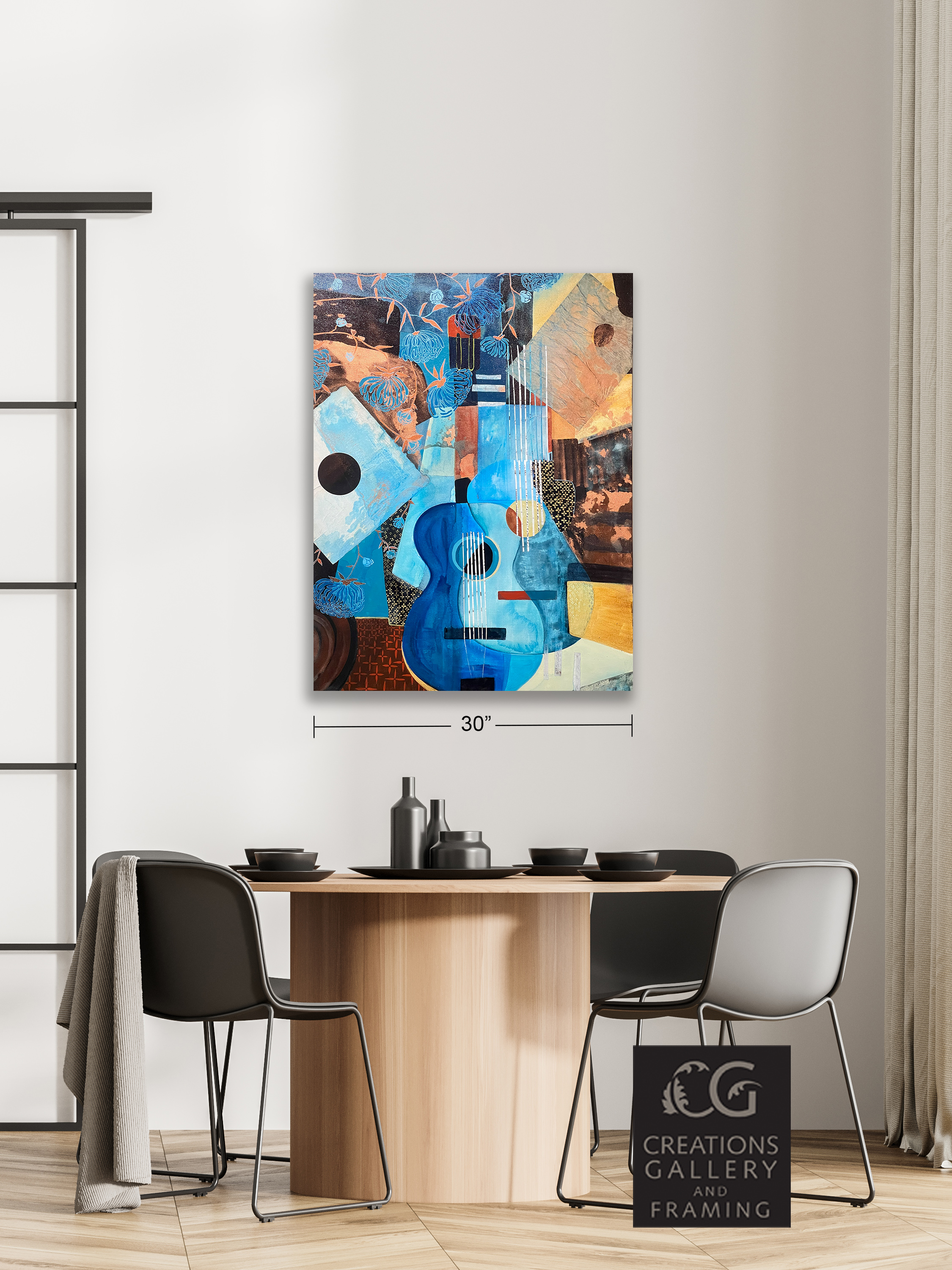 Audrey Bazinet Harmonium 40x30 Room View 3992