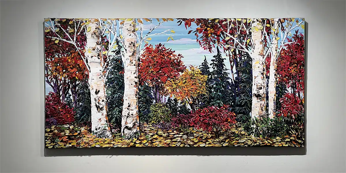 Maya Eventov Birch Forest 30x60 Gallery Wall View