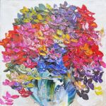 Maya Eventov Floral Hydrangea Joyful Flourish 16x16