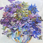 Maya Eventov Floral Hydrangea Serene Reverie 16x16