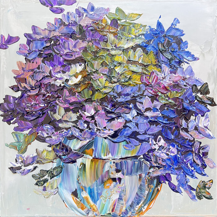 Maya Eventov Floral Hydrangea Serene Reverie 16x16