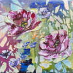 Maya Eventov Floral Spectrum Abstract 16x16