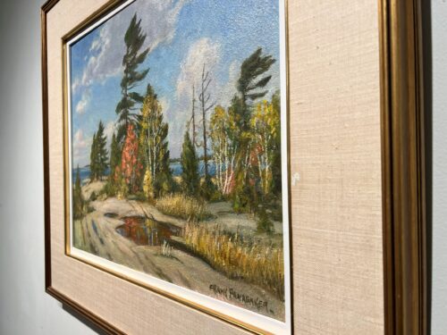 Second side angle view of the frame on Georgian Bay by Frank Panabaker